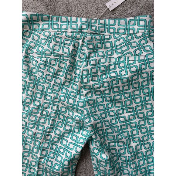 NWT TRINA TURK Moss 2 Pant In Turquoise In Blue, $300 Sz 4 G9 - Picture 8 of 9